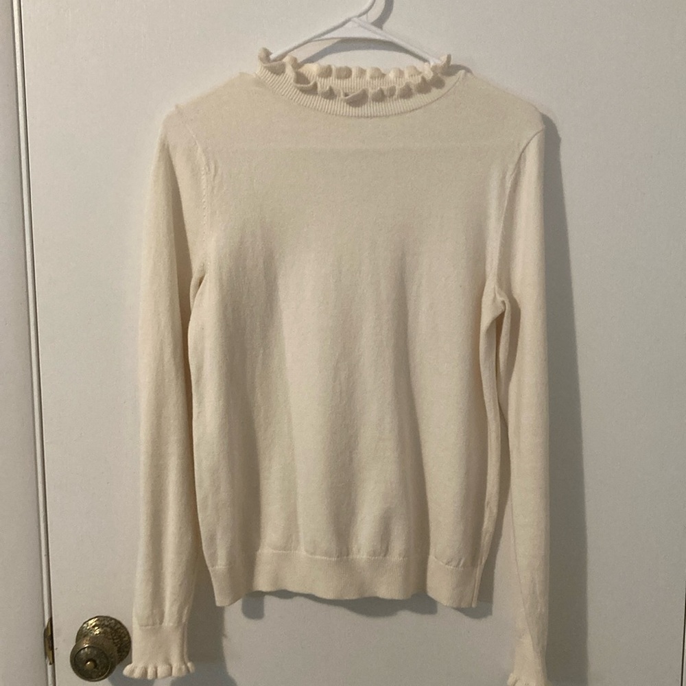 Boden ruffle sweater - size 6